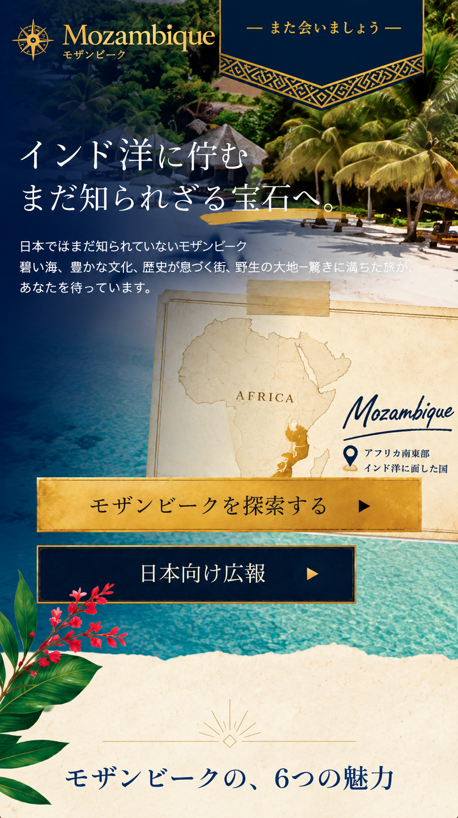 Mozambique Country Page mobile view